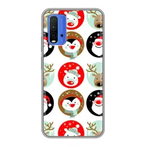 Силіконовий бампер на різдво для Xiaomi Redmi 9T (Різдвяний принт)
