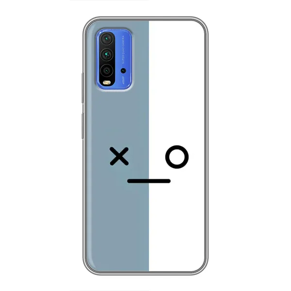 Чехол с рисунком «Серо-белый» для Xiaomi Redmi 9T Чехол с рисунком «Серо-белый» для Xiaomi Redmi 9T