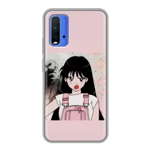 Чехол с персонажами АНИМЕ на Xiaomi Redmi 9T (Сейлор Марс)