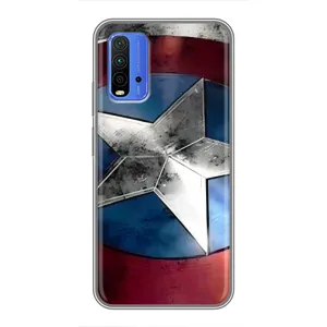 Чехол с Щитом Капитана Америки на Xiaomi Redmi 9T (Щит Капитана Америки)