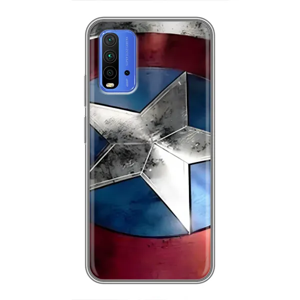 Чехол с рисунком «Щит Капитана Америки» для Xiaomi Redmi 9T Чехол с рисунком «Щит Капитана Америки» для Xiaomi Redmi 9T