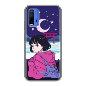 Чехол с персонажами АНИМЕ на Xiaomi Redmi 9T (Синобу Миякэ)