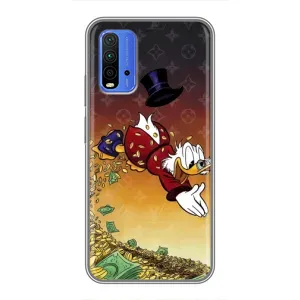 Силиконовый чехол для Xiaomi Redmi 9T (Скрудж Луи Виттон)
