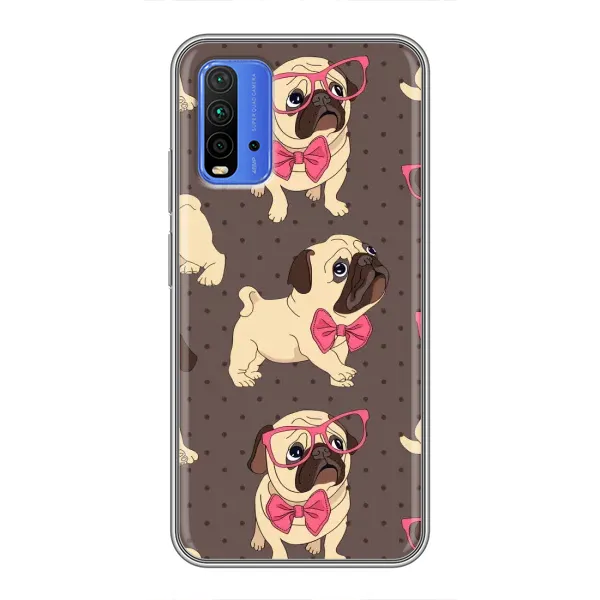 Чехол с рисунком «Собачки Мопсики» для Xiaomi Redmi 9T Чехол с рисунком «Собачки Мопсики» для Xiaomi Redmi 9T