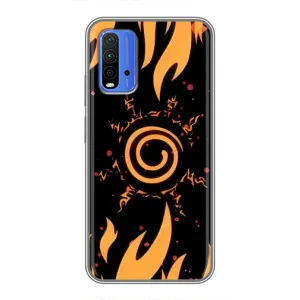 Купить Чехлы на телефон с принтом Anime для Xiaomi Redmi 9T (Солнце Наруто)