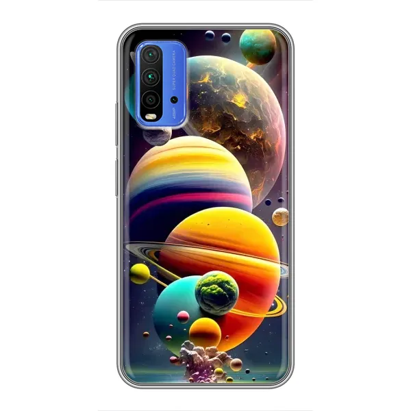 Чехол с рисунком «Солнечна система» для Xiaomi Redmi 9T Чехол с рисунком «Солнечна система» для Xiaomi Redmi 9T