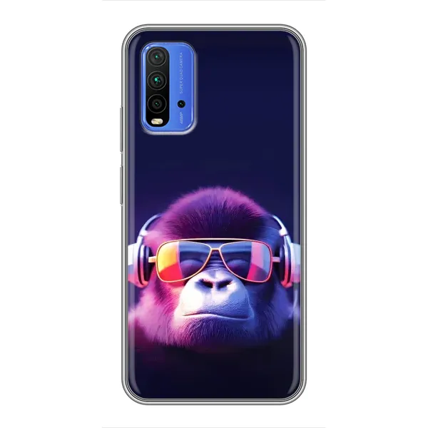 Чехол с рисунком «Стильная обезьяна» для Xiaomi Redmi 9T Чехол с рисунком «Стильная обезьяна» для Xiaomi Redmi 9T