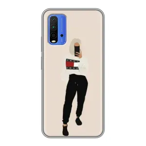 Силіконовый Чохол на Xiaomi Redmi 9T з картинкой Модных девушек (Стильна)