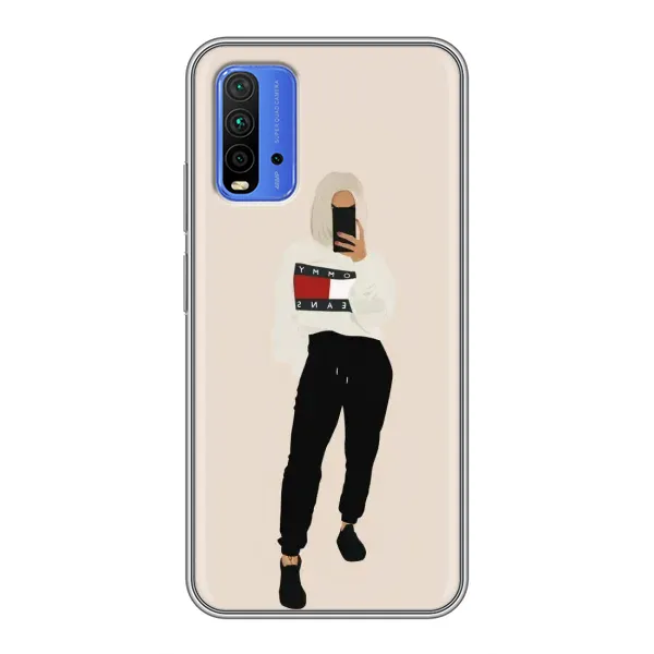 Чехол с рисунком «Стильная» для Xiaomi Redmi 9T
