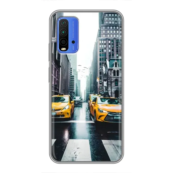 Чехол с рисунком «Такси» для Xiaomi Redmi 9T Чехол с рисунком «Такси» для Xiaomi Redmi 9T
