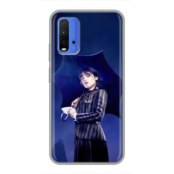 Чехол с рисунком «Уэнсдей с зонтом» для Xiaomi Redmi 9T Чехол с рисунком «Уэнсдей с зонтом» для Xiaomi Redmi 9T