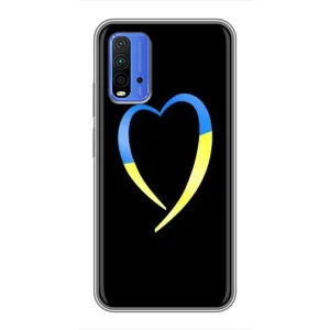 Силиконовый Чехол на Xiaomi Redmi 9T (Я-Украина) (Украинское сердце)