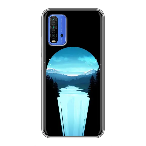 Чехол с рисунком «Синий Водопад» для Xiaomi Redmi 9T Чехол с рисунком «Синий Водопад» для Xiaomi Redmi 9T