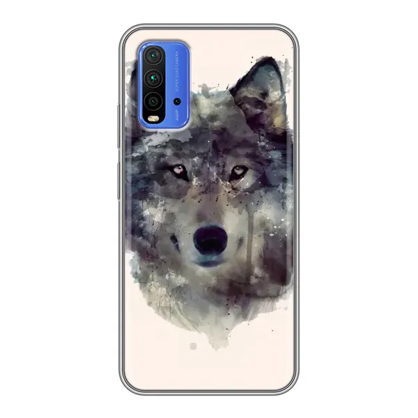 Чехол с рисунком «Волк» для Xiaomi Redmi 9T Чехол с рисунком «Волк» для Xiaomi Redmi 9T