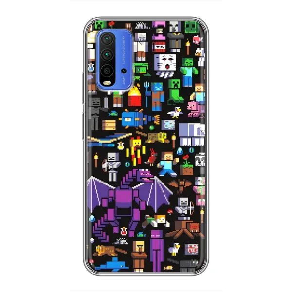 Чехол с рисунком «Все персонажи» для Xiaomi Redmi 9T