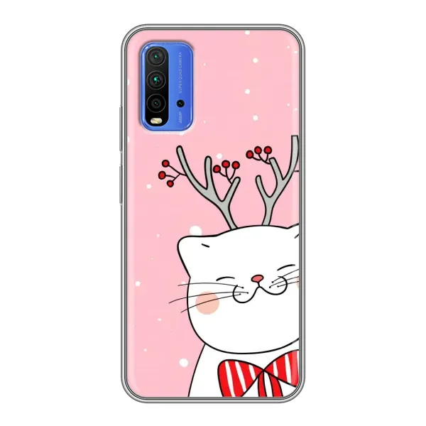 Чехол с рисунком «Зимний кот» для Xiaomi Redmi 9T Чехол с рисунком «Зимний кот» для Xiaomi Redmi 9T