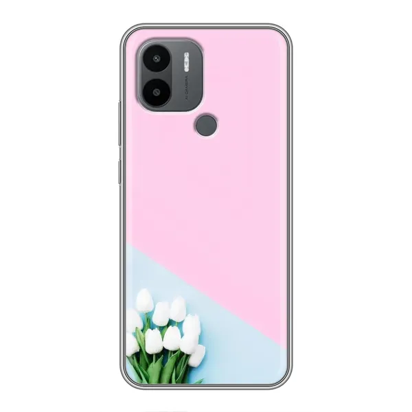 Чехол с рисунком «Белые тюльпаны» для Xiaomi Redmi A1 Plus Чехол с рисунком «Белые тюльпаны» для Xiaomi Redmi A1 Plus