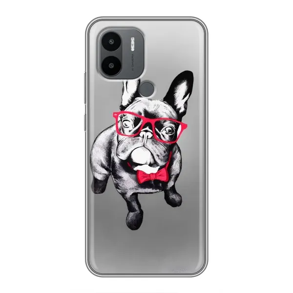 Чехол с рисунком «Бульдог в очках» для Xiaomi Redmi A1 Plus Чехол с рисунком «Бульдог в очках» для Xiaomi Redmi A1 Plus