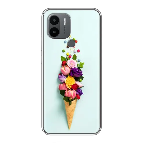 Чехол с рисунком «Цветок-мороженное» для Xiaomi Redmi A1 Plus Чехол с рисунком «Цветок-мороженное» для Xiaomi Redmi A1 Plus