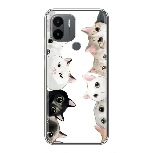 Чехол с рисунком «Коты» для Xiaomi Redmi A1 Plus