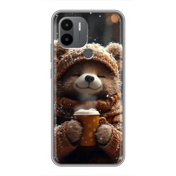 Чохол з малюнком «Ведмедик з кавою» для Xiaomi Redmi A1 Plus Чохол з малюнком «Ведмедик з кавою» для Xiaomi Redmi A1 Plus