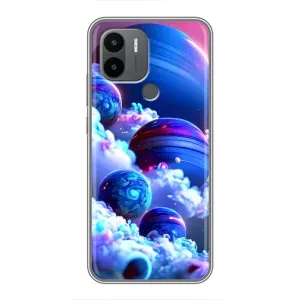 Чехлы КОСМОС для Xiaomi Redmi A1 Plus (Синие планеты)