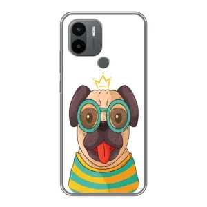 Бампер для Xiaomi Redmi A1 Plus с картинкой "Песики" (Собака Король)