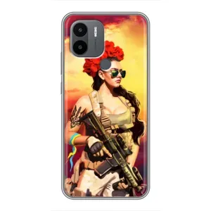 ЗСУ Чехлы (TPU) для Xiaomi Redmi A1 Plus (Женщина солдат)
