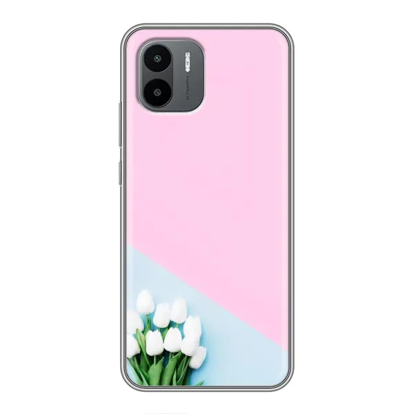 Чехол с рисунком «Белые тюльпаны» для Xiaomi Redmi A1 Чехол с рисунком «Белые тюльпаны» для Xiaomi Redmi A1