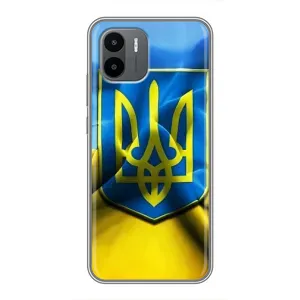 Чехол с картинкой (Патриотический ГЕРБ) на Xiaomi Redmi A1 (Герб и Флаг Украины)