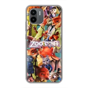 Силиконовый чехол с принтом Зоотрополіс для Xiaomi Redmi A1 (Коллаж героев)