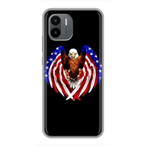 Чехол Флаг USA для Xiaomi Redmi A1 (Крылья США)