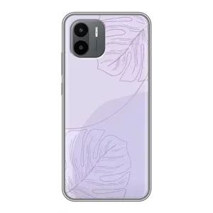 Чохол квітковий дизайн для Xiaomi Redmi A1 (Монстера фіолетова)