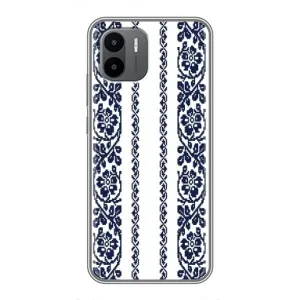 Силиконовый Чехол на Xiaomi Redmi A1 с картинкой Вышиванки (Синяя вышиванка)