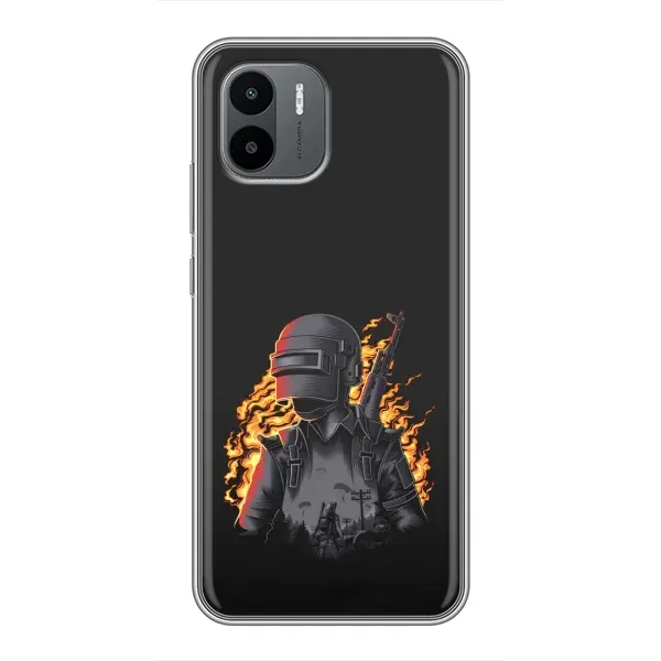 Чехол с рисунком «В огне» для Xiaomi Redmi A1 Чехол с рисунком «В огне» для Xiaomi Redmi A1