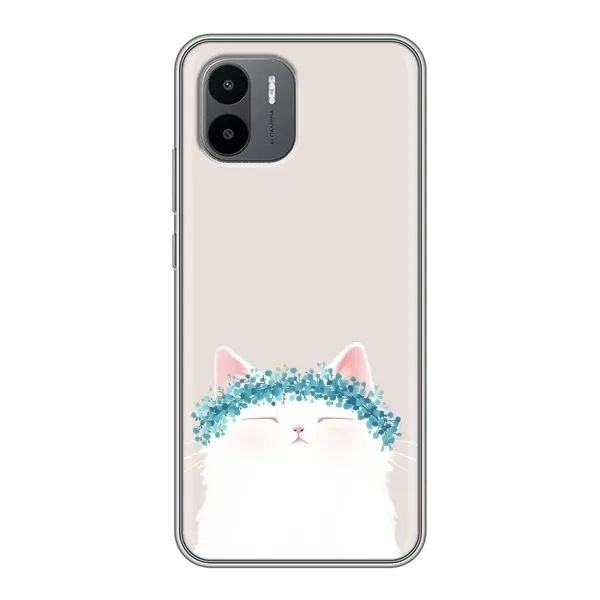 Чехол с рисунком «Белый котик» для Xiaomi Redmi A2 Чехол с рисунком «Белый котик» для Xiaomi Redmi A2