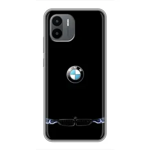 Силиконовый бампер с картинкой машины на Xiaomi Redmi A2 (Черный BMW)