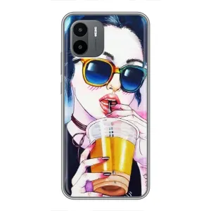 Чохол з картинкою Модні Дівчата Xiaomi Redmi A2 (Дівчина з коктейлем)