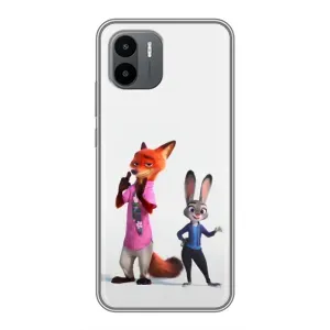 Силіконовий чохол з принтом Зоотрополіс для Xiaomi Redmi A2 (Джуді і Нік)