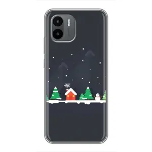 Силіконовий бампер на різдво для Xiaomi Redmi A2 (Місто зимове)