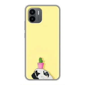 Бампер для Xiaomi Redmi A2 з картинкою "Песики" (Кактус на голові)