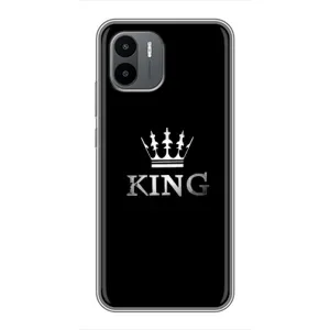 Чохол (Корона на чорному фоні) для Редмі А2 (KING)