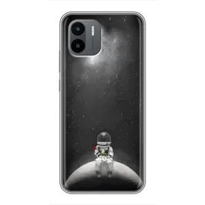 Силиконовый Чехол с принтом "Космонавты" на Xiaomi Redmi A2 (Космонавт романтик)