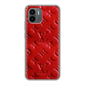 Текстурний Чохол Louis Vuitton для Редмі А2 (Червоний ЛВ)