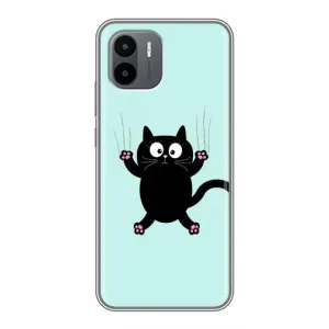 Силіконовий чохол з котиком для Xiaomi Redmi A2 (Падаючий кіт)