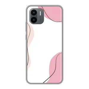 Чохол квітковий дизайн для Xiaomi Redmi A2 (Рожевий фон)