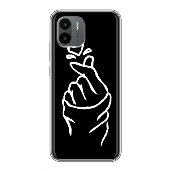 Чехол с рисунком «Сердце на черном» для Xiaomi Redmi A2 Чехол с рисунком «Сердце на черном» для Xiaomi Redmi A2