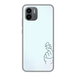 Чехлы (Знак сердечка) на Xiaomi Redmi A2 (Сердце на голубом)