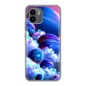 Чехлы КОСМОС для Xiaomi Redmi A2 (Синие планеты)