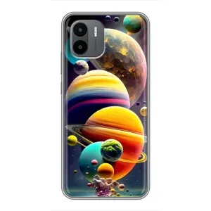 Чехол (ТПУ) с планетами на Xiaomi Redmi A2 (Солнечна система)
